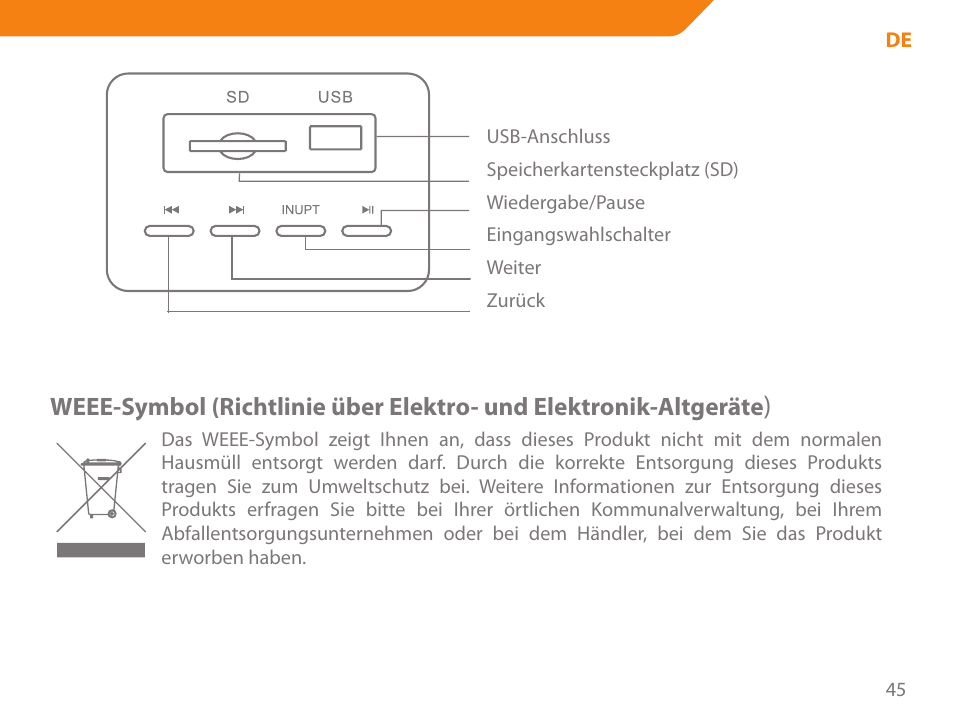 Acme SS207 User Manual | Page 45 / 110