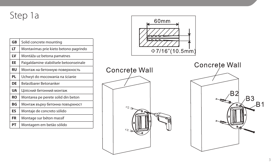 Step 1a | Acme MT107 User Manual | Page 3 / 28