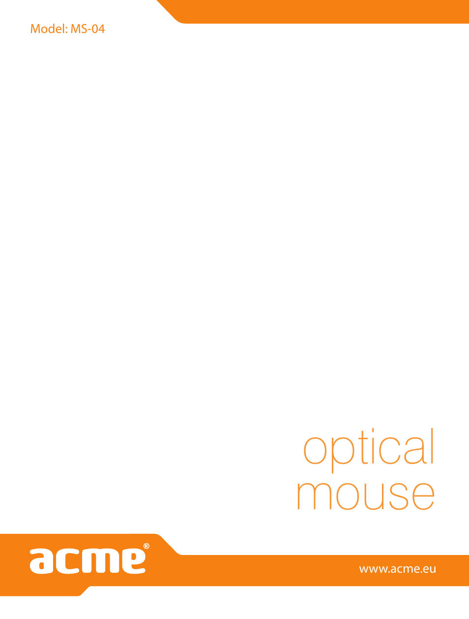 Optical mouse | Acme MS04 User Manual | Page 28 / 28