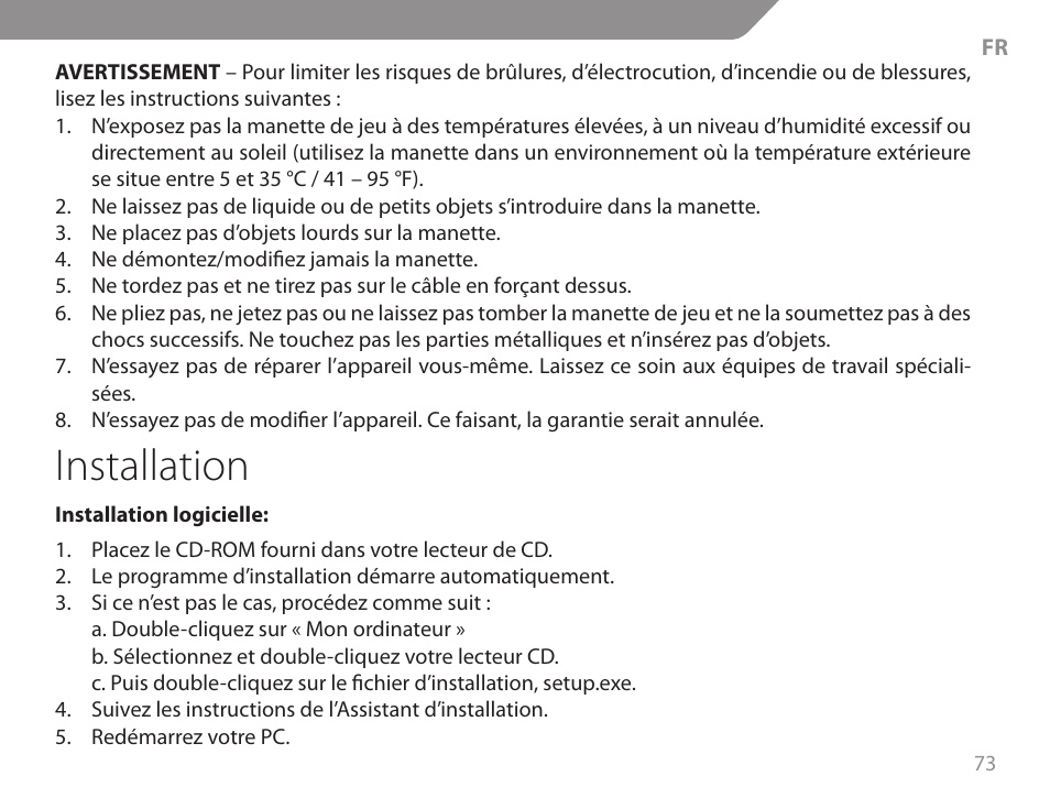 Installation | Acme GA06 User Manual | Page 73 / 96