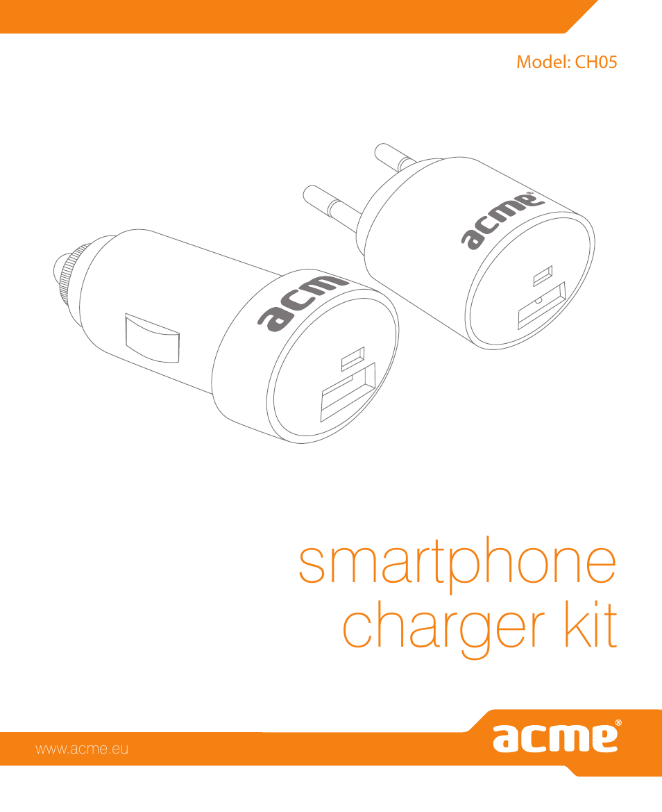 Acme CH05 User Manual | 8 pages