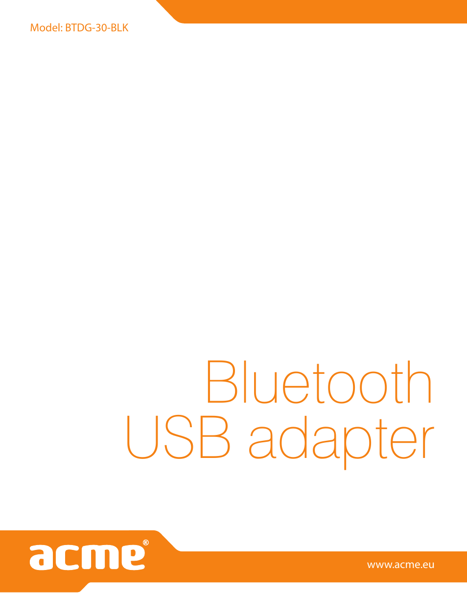 Bluetooth usb adapter | Acme BTDG-30-BLK User Manual | Page 114 / 114