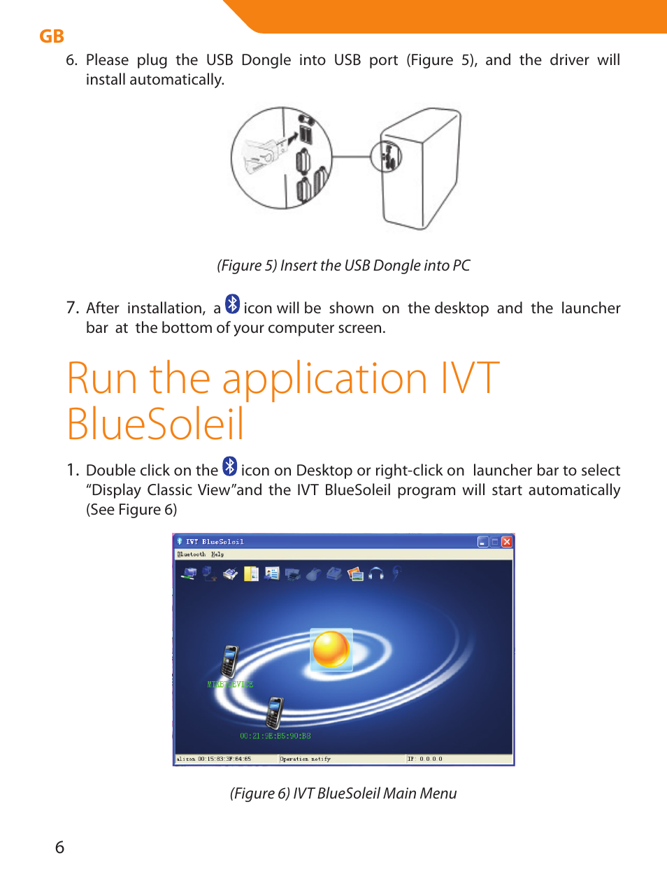 Run the application ivt bluesoleil | Acme BTDG-30-BLK User Manual | Page 6 / 114