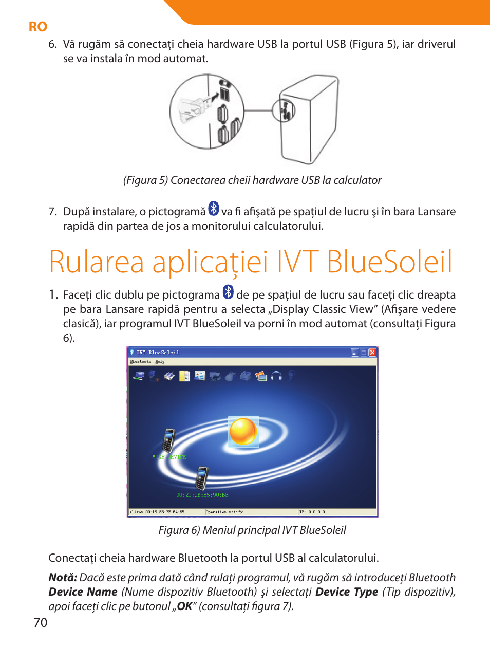 Rularea aplicaţiei ivt bluesoleil | Acme BTDG-30-BLK User Manual | Page 70 / 114