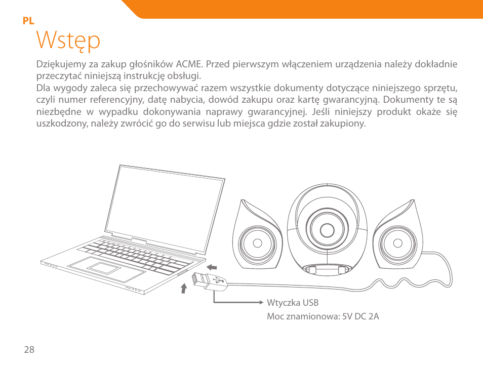 Wstęp | Acme SS206 User Manual | Page 28 / 70