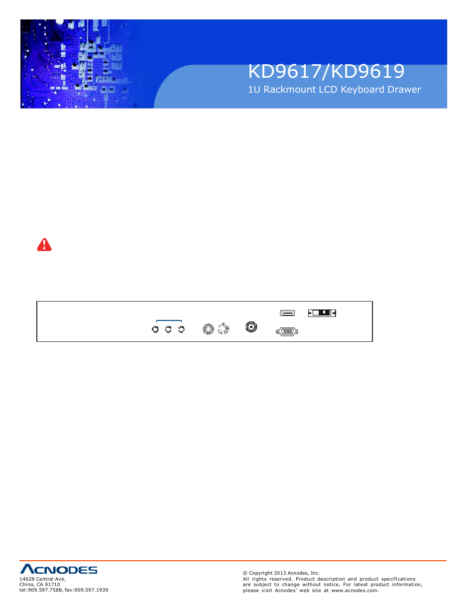 Part 3 > < 3.1 > options, Hdmi - dvi-d - av - audio | Acnodes KD 9617 User Manual | Page 14 / 16