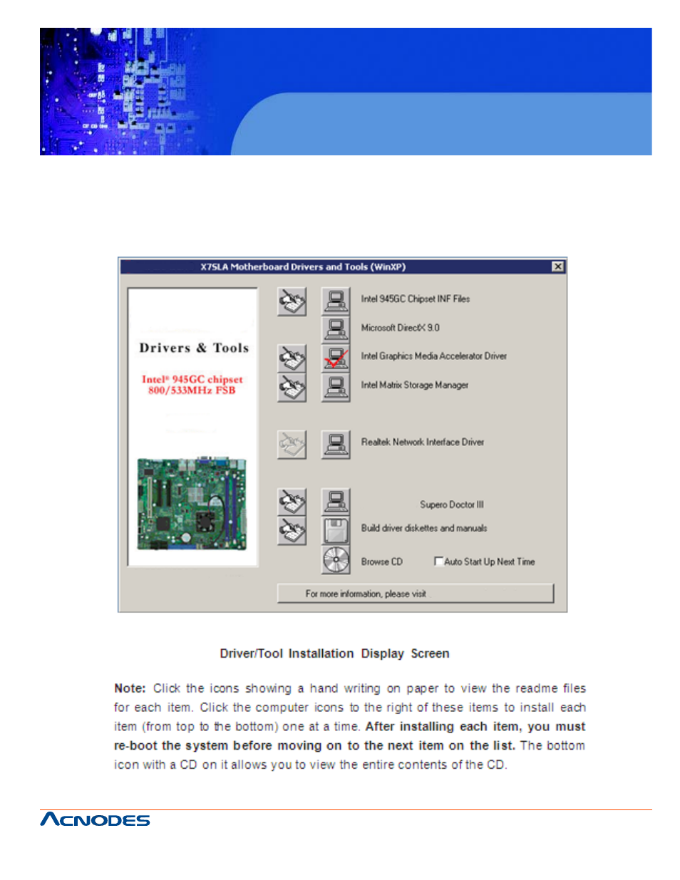 Rmc 5015, 13 installing software, 1u rackmount system | Acnodes RMC 5015 User Manual | Page 45 / 77