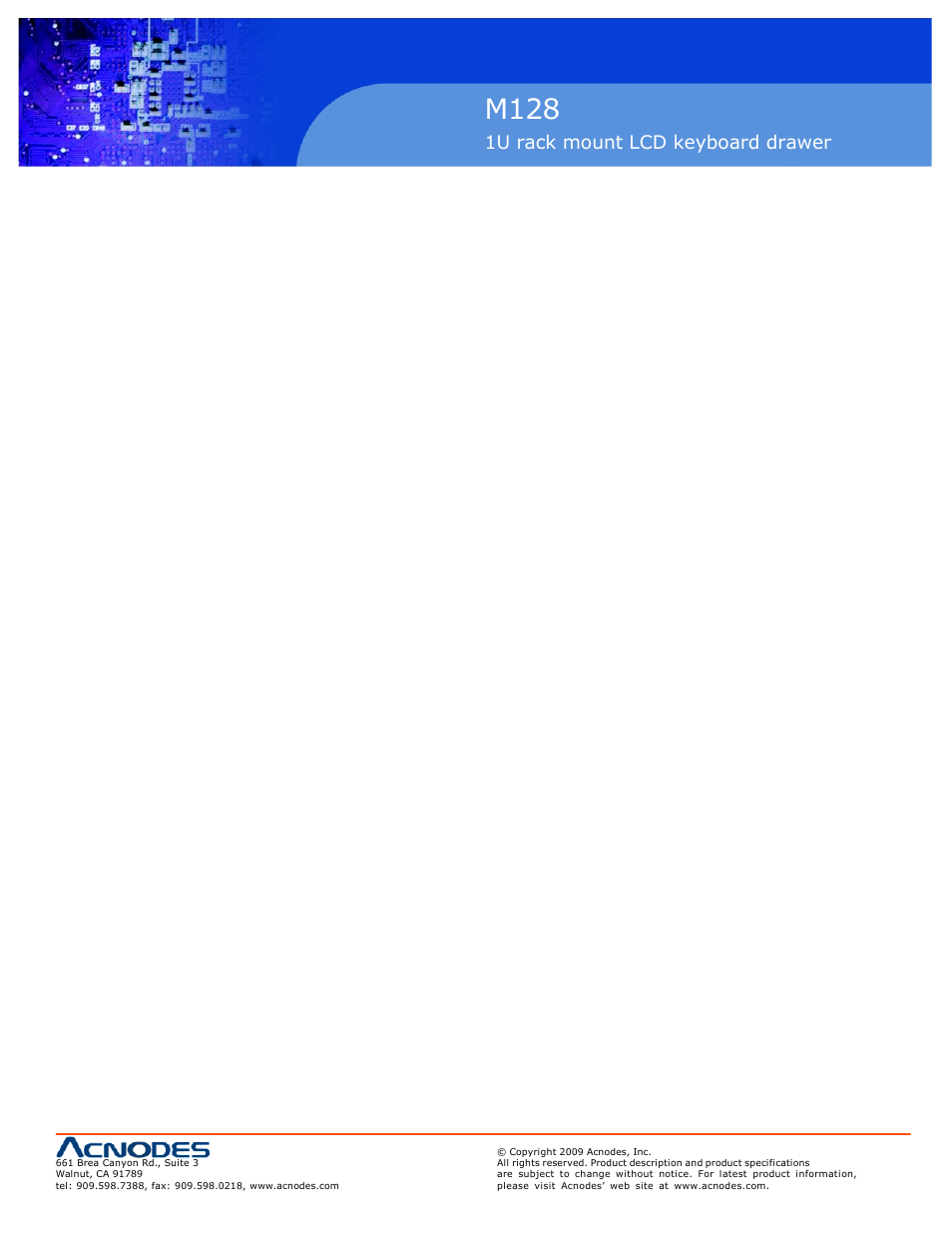 M128 | Acnodes M 128 User Manual | Page 5 / 28