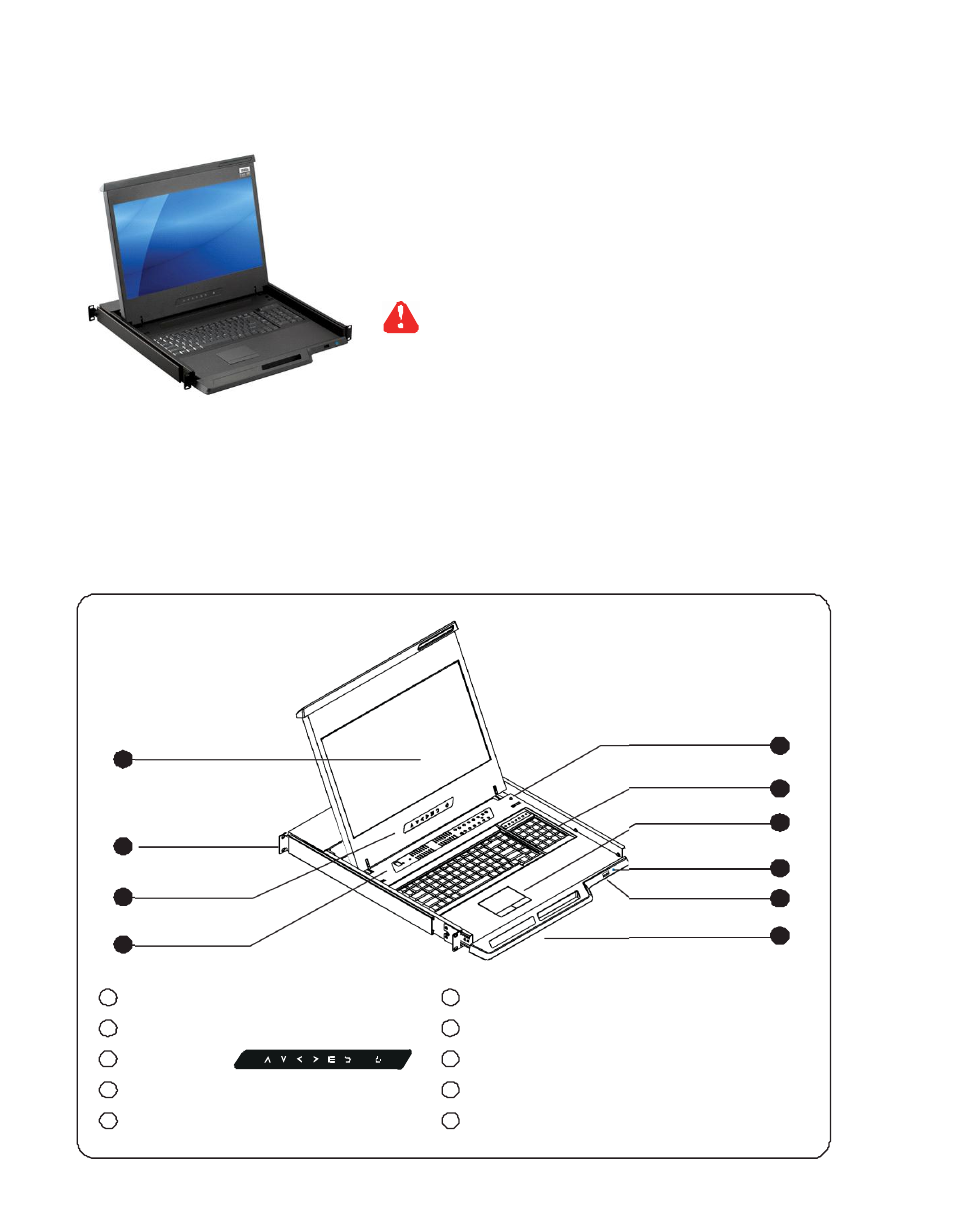 Part 1 > < 1.1 > package content, 2 > structure diagram | Acnodes KDF 8170 User Manual | Page 5 / 22
