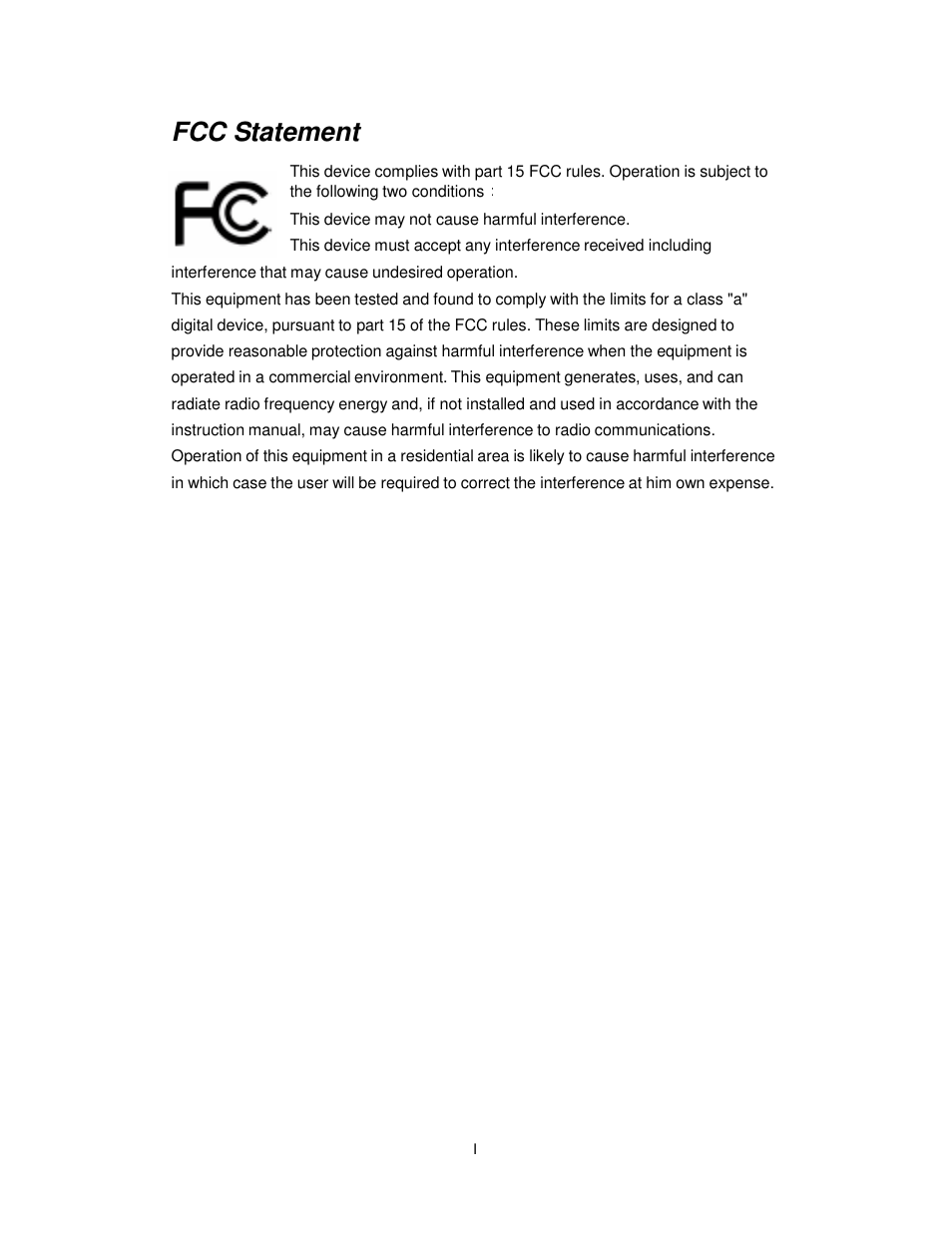 Fcc statement | Acnodes FPC 7150 User Manual | Page 2 / 80