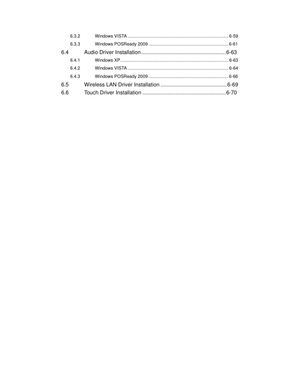 4 audio driver installation -63 | Acnodes FPC 7150 User Manual | Page 8 / 80