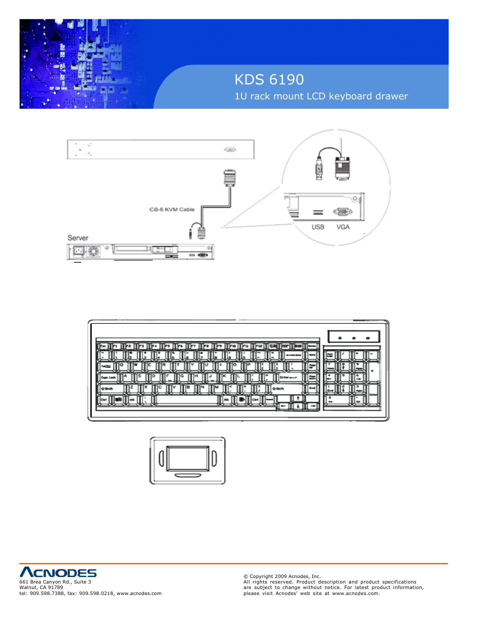 Kds 6190 | Acnodes KDS 6190 User Manual | Page 10 / 18