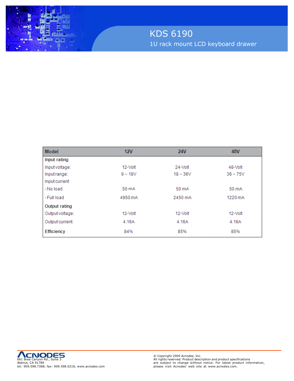 Kds 6190 | Acnodes KDS 6190 User Manual | Page 17 / 18