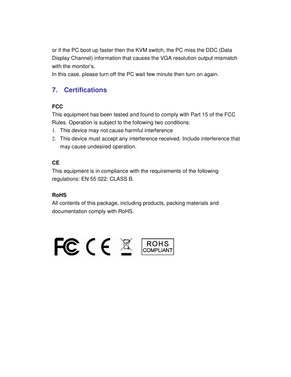 Certifications | Acnodes KDM 7178 User Manual | Page 61 / 61