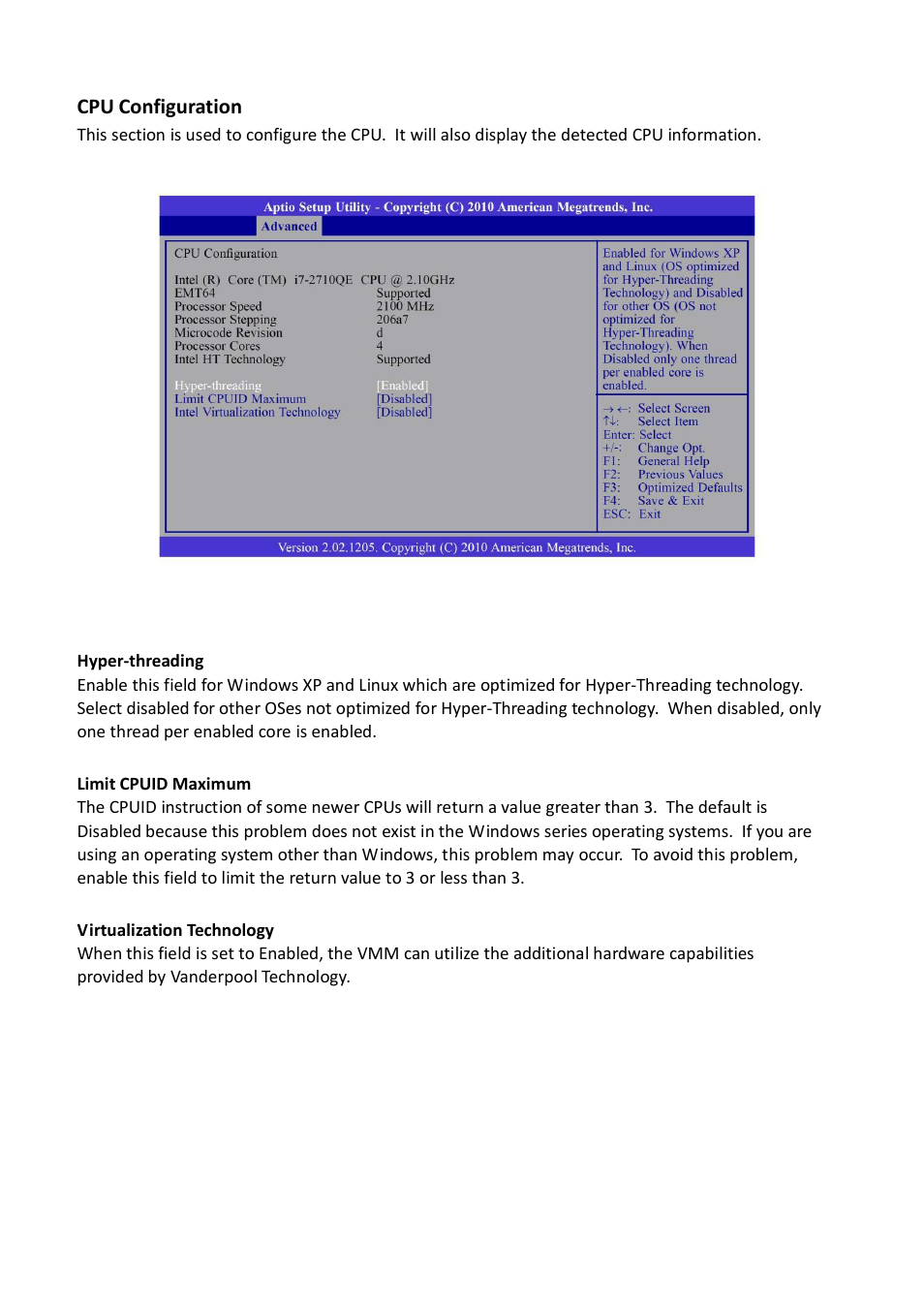 Cpu configuration | Acnodes FES 5313 User Manual | Page 35 / 117