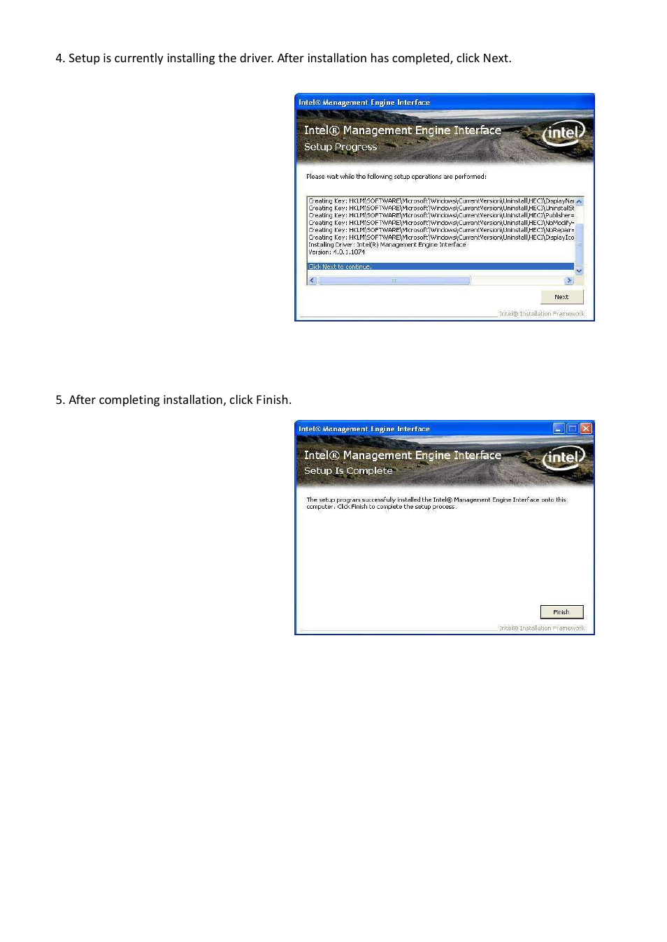 After completing installation, click f inish | Acnodes FES 5313 User Manual | Page 69 / 117