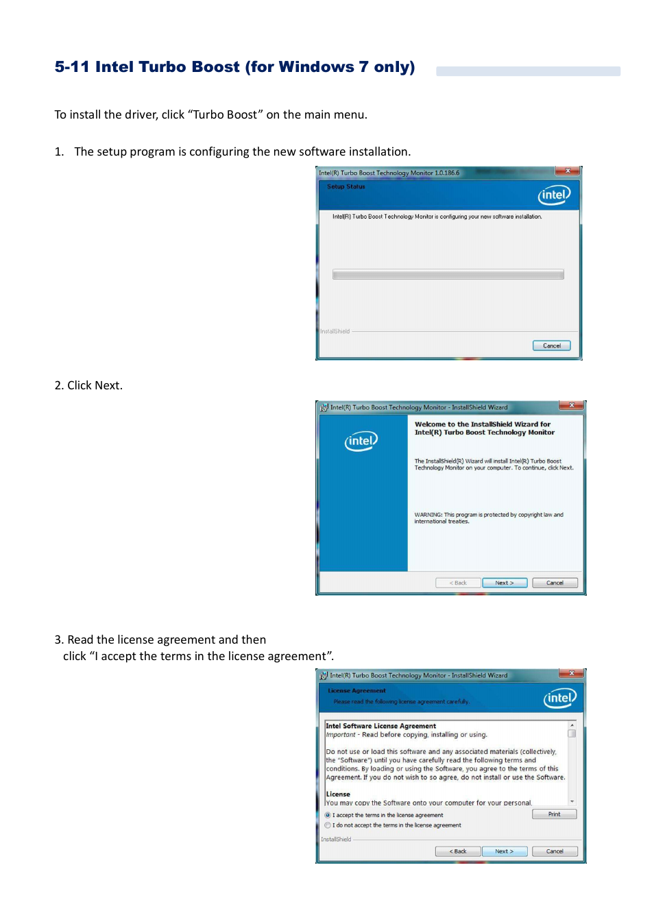 11 intel turbo boost (for windows 7 only) | Acnodes FES 5313 User Manual | Page 72 / 117