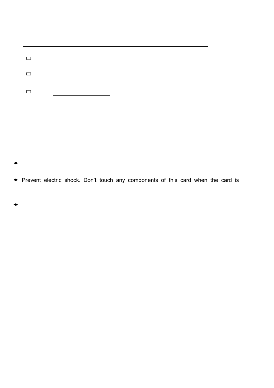 Packing list, Safety precautions, Ac power cable | Driver & manual cd disc, Other._ (please specify) | Acnodes PCH 3582 User Manual | Page 3 / 87