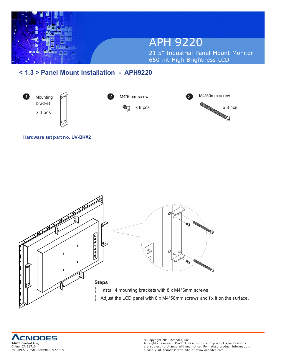 Aph 922 0 | Acnodes APH 9220 User Manual | Page 8 / 24