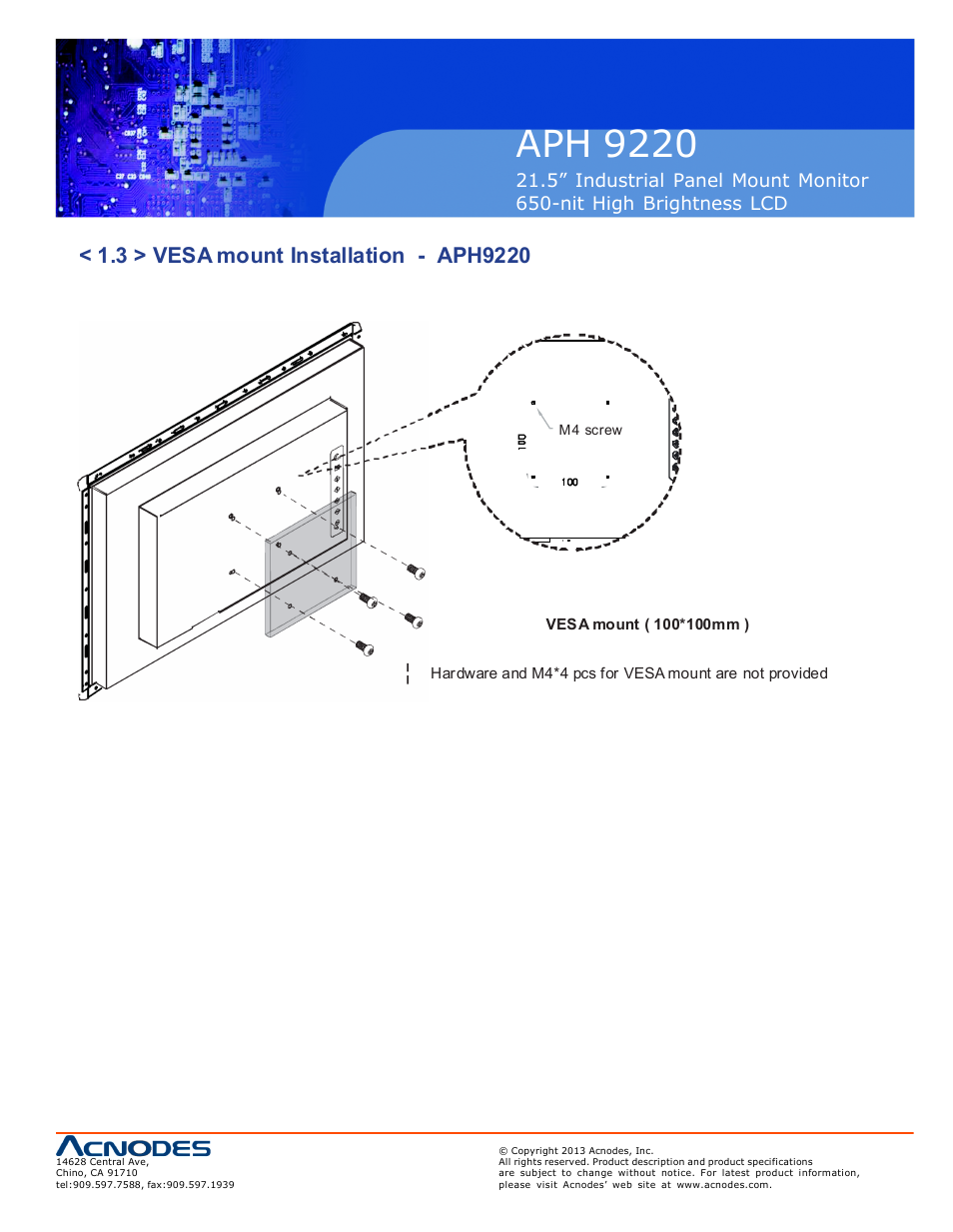 Aph 922 0 | Acnodes APH 9220 User Manual | Page 9 / 24