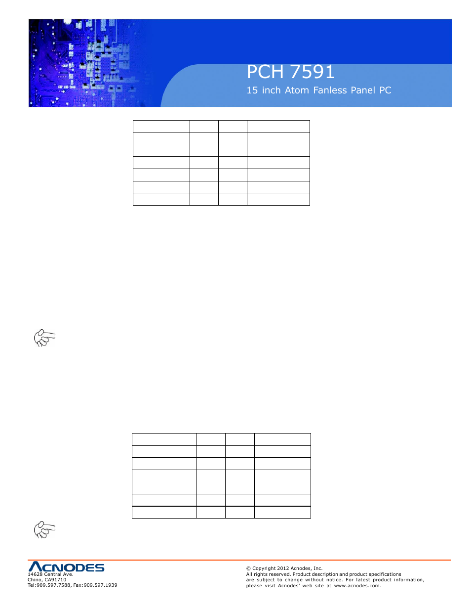 Pch 7591 | Acnodes PCH 7591 User Manual | Page 23 / 99