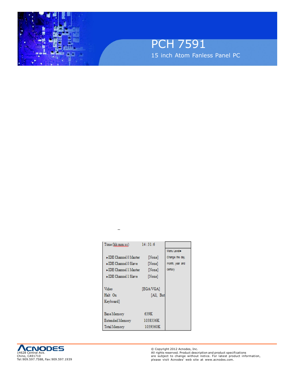 Pch 7591 | Acnodes PCH 7591 User Manual | Page 33 / 99