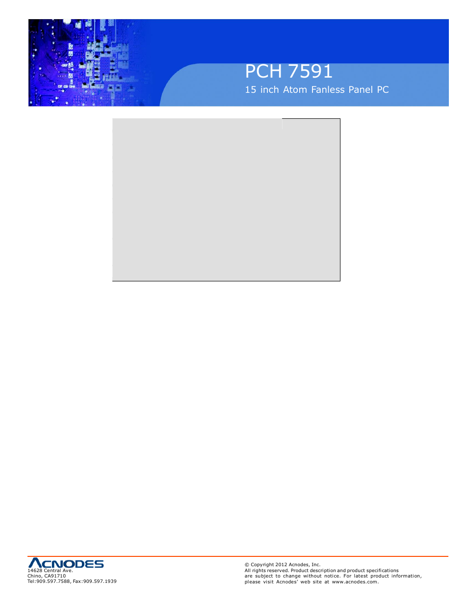 Pch 7591 | Acnodes PCH 7591 User Manual | Page 45 / 99