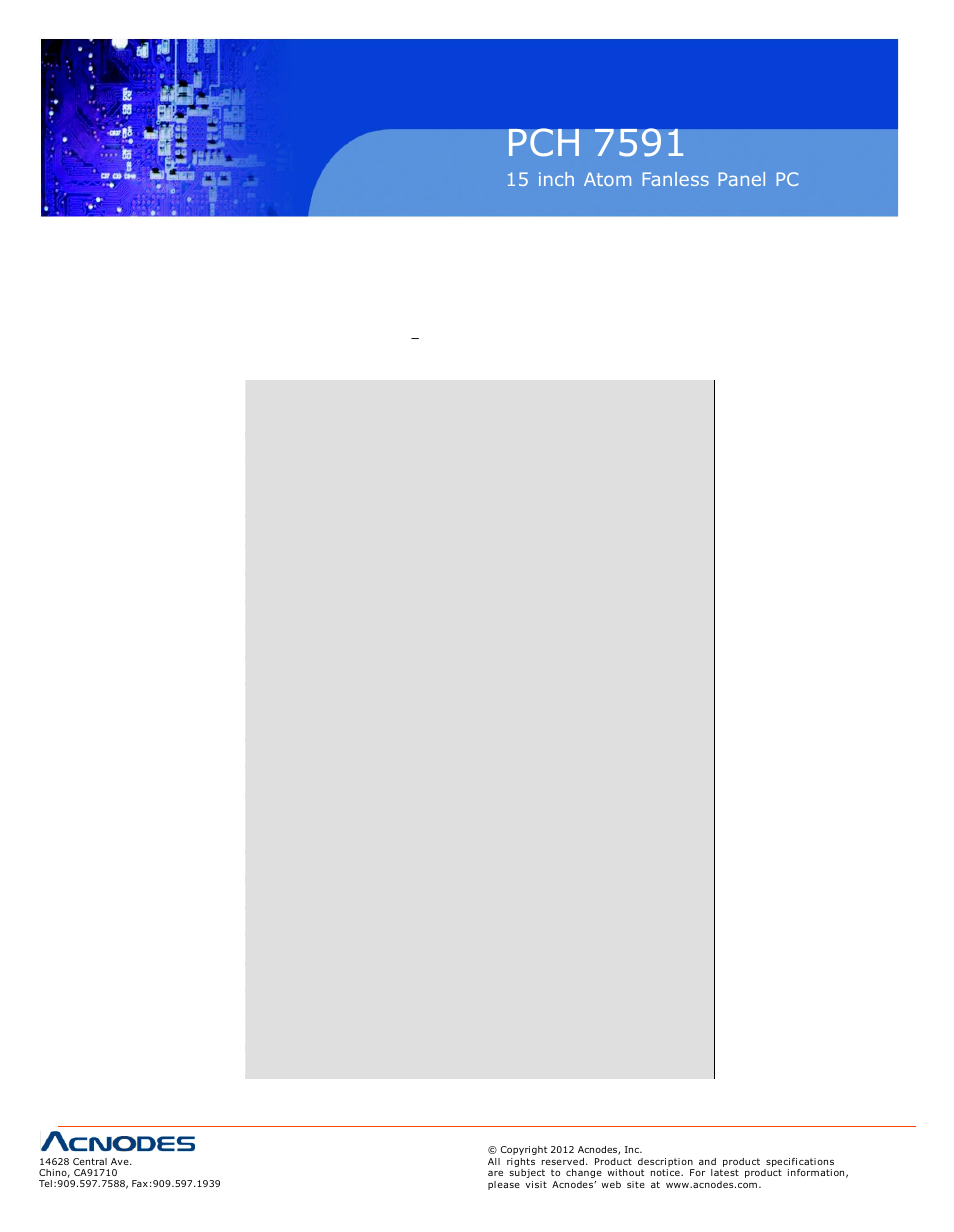 Pch 7591, 6 power management setup | Acnodes PCH 7591 User Manual | Page 50 / 99