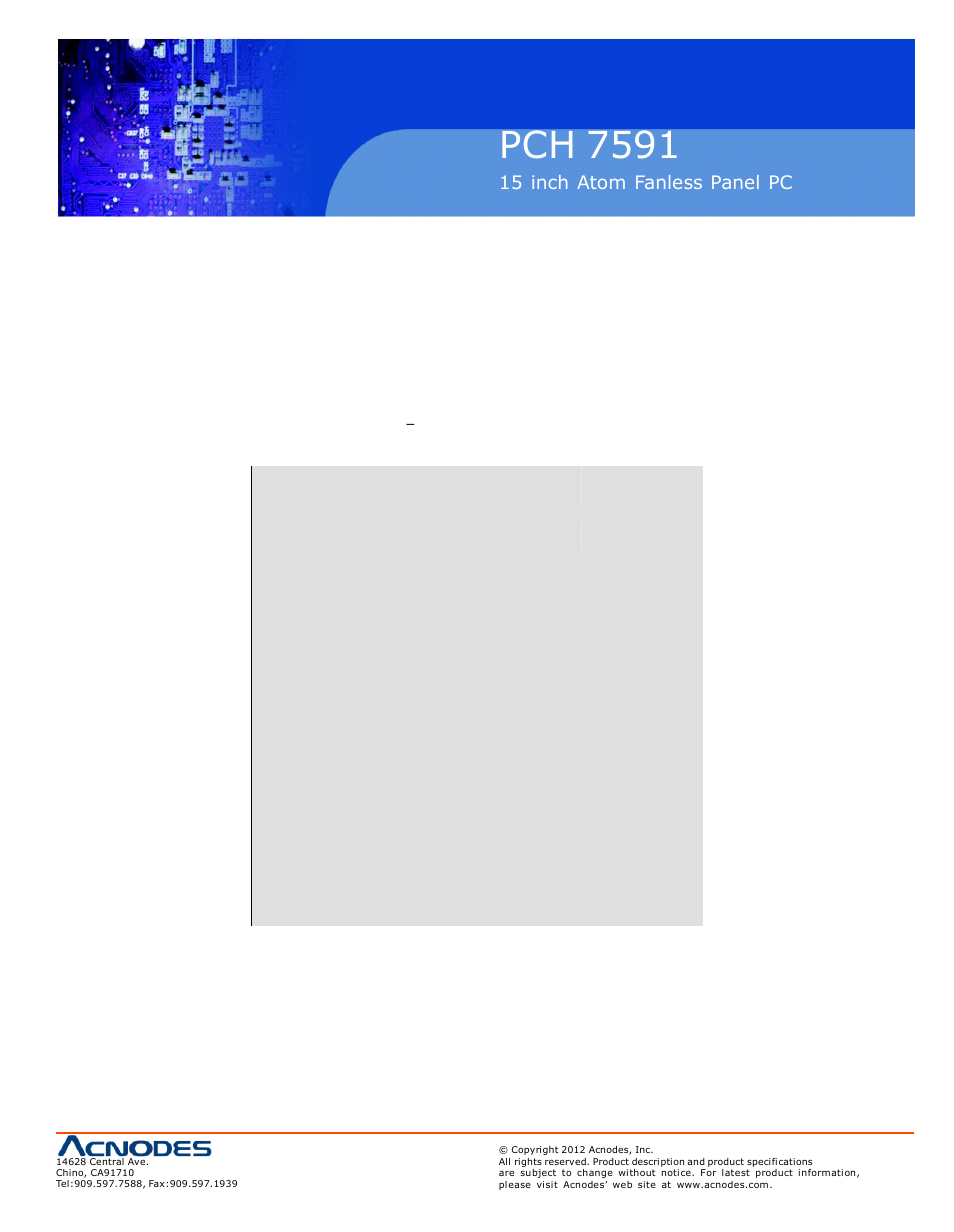 Pch 7591, 7 pnp/pci configurations setup | Acnodes PCH 7591 User Manual | Page 53 / 99