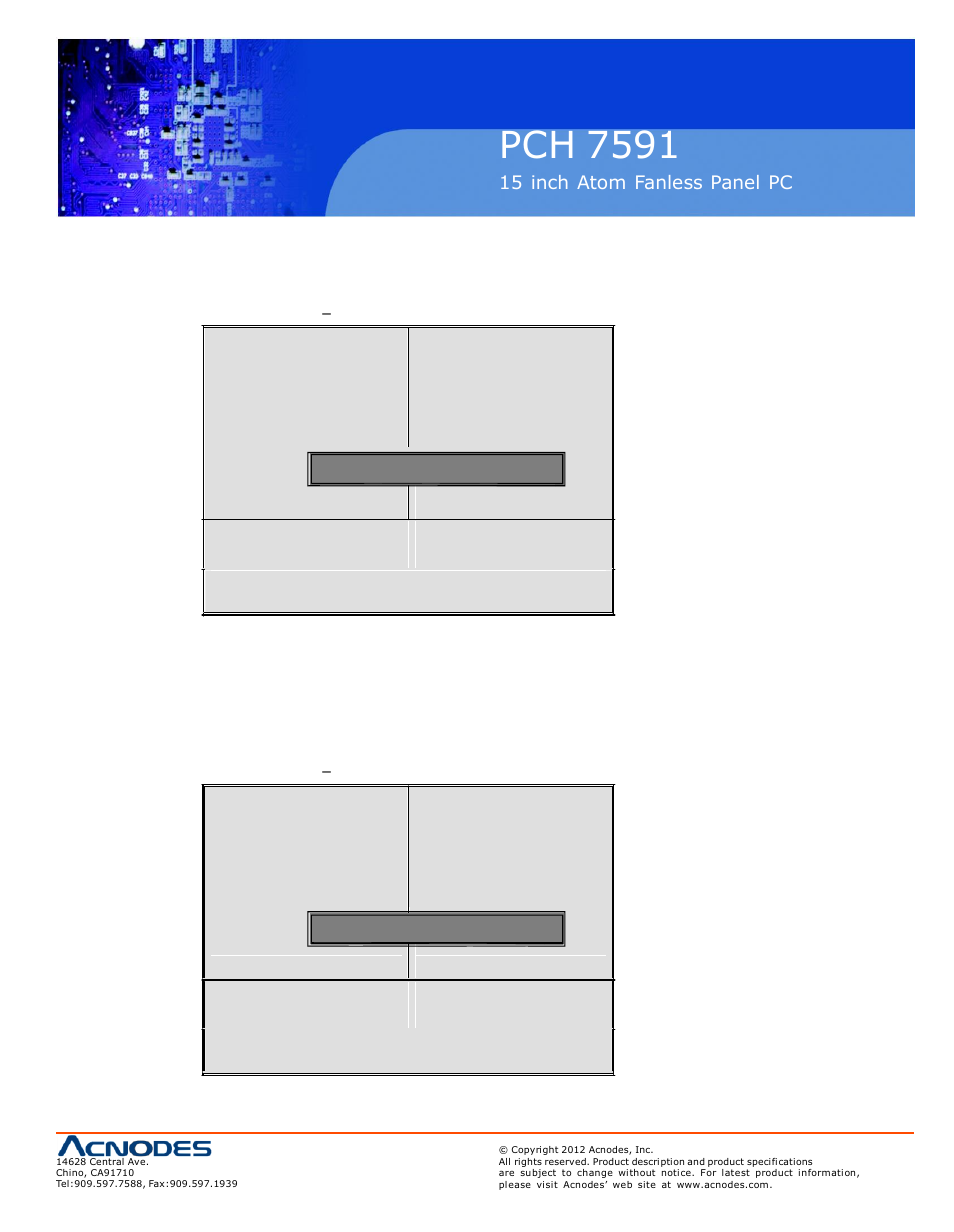 Pch 7591, 11 save & exit setup, 12 exit without saving | Acnodes PCH 7591 User Manual | Page 59 / 99