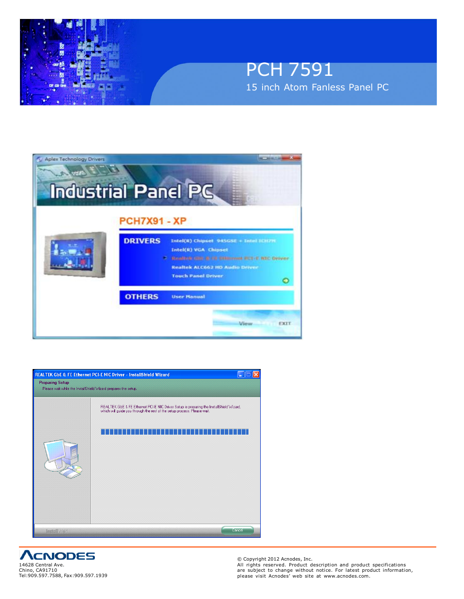 Pch 7591, 3 r ealtek gigabit lan driver | Acnodes PCH 7591 User Manual | Page 80 / 99