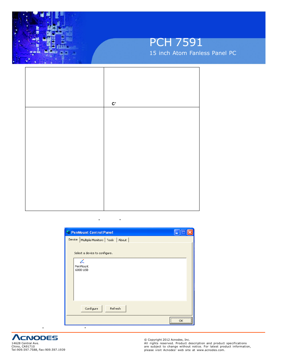 Pch 7591 | Acnodes PCH 7591 User Manual | Page 90 / 99
