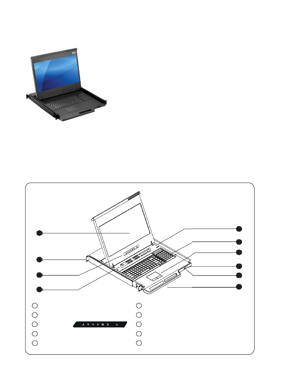 Part 1 > < 1.1 > package content, 2 > structure diagram | Acnodes MKD 6117M User Manual | Page 5 / 19