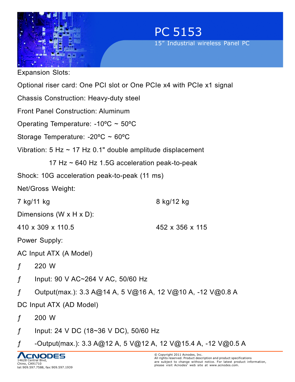 Pc 5153 | Acnodes PC 5153 User Manual | Page 17 / 97