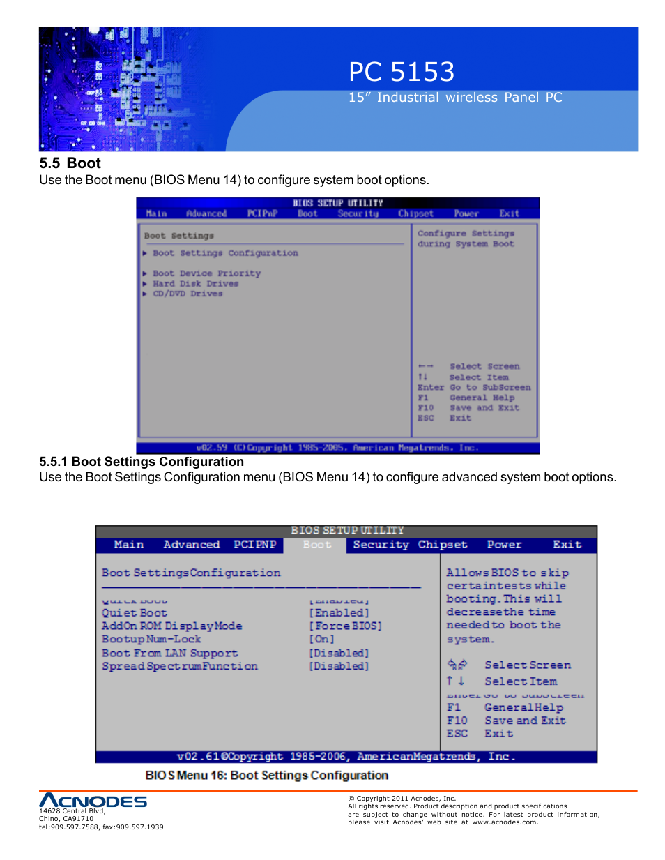 Pc 5153, 5 boot | Acnodes PC 5153 User Manual | Page 75 / 97