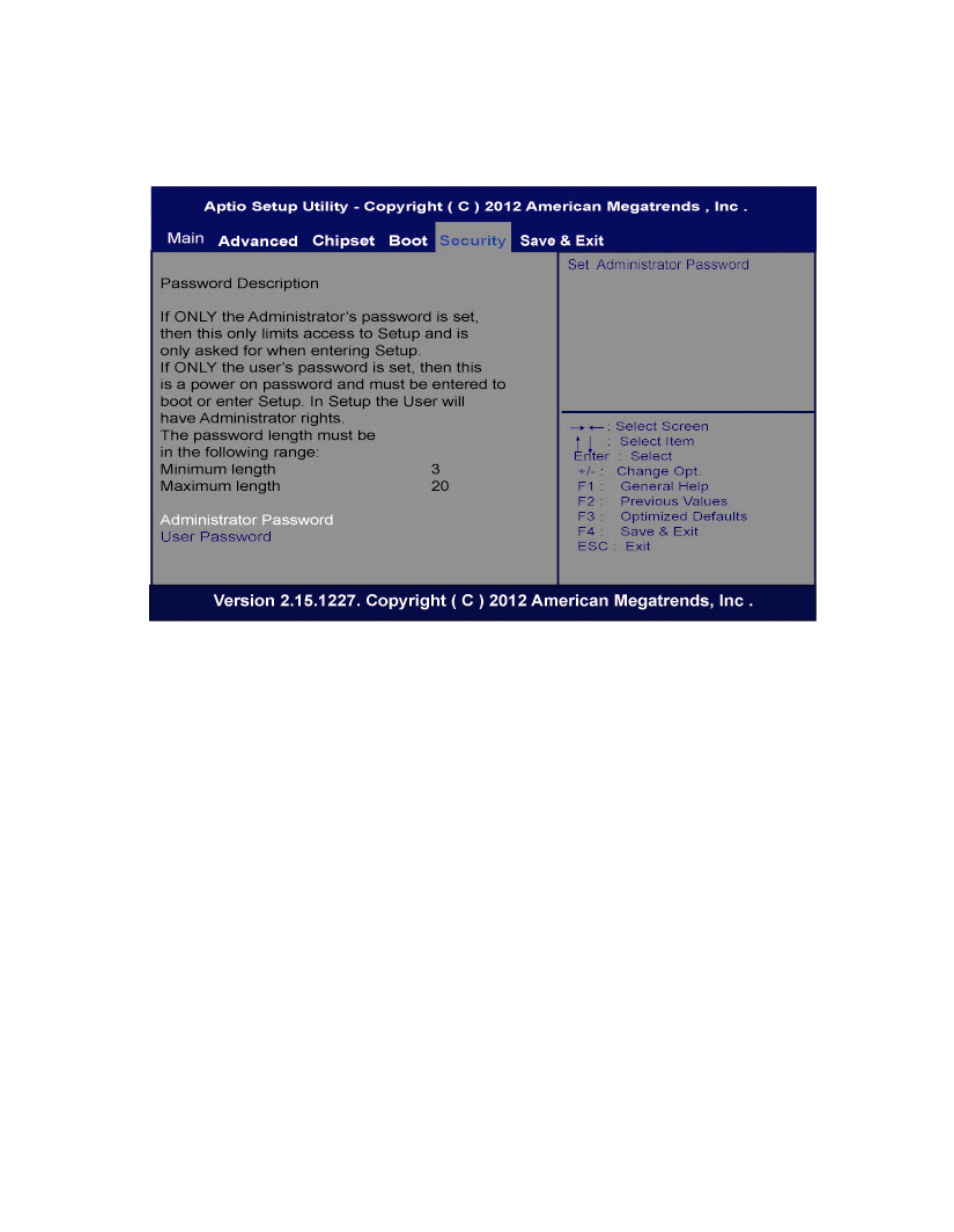 7 security menu | Acnodes PC 5152 User Manual | Page 39 / 44