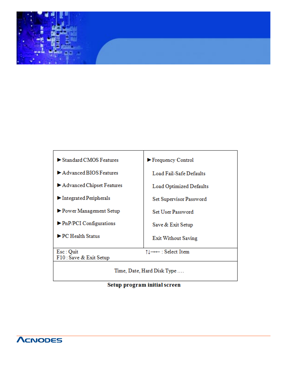 Fpc7919, 2. entering setup | Acnodes FPC 7919 User Manual | Page 63 / 104