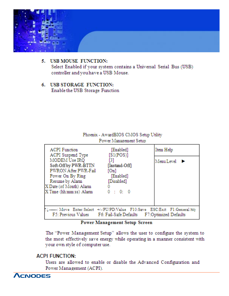 Fpc7919, 7. power management setup | Acnodes FPC 7919 User Manual | Page 83 / 104