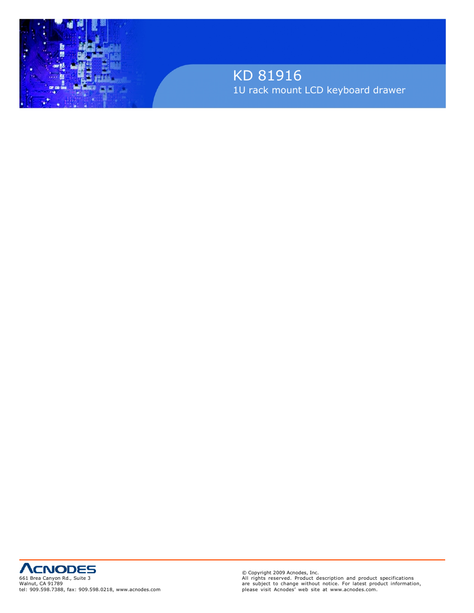 Index | Acnodes KD 81916 User Manual | Page 2 / 22