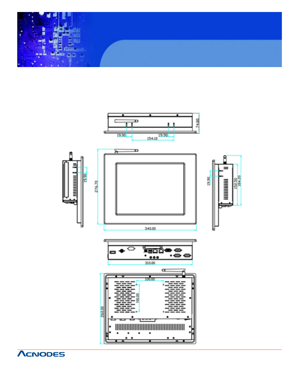 Fpc 6120, Chapter 2 detailed specifications | Acnodes FPC 6120 User Manual | Page 15 / 114