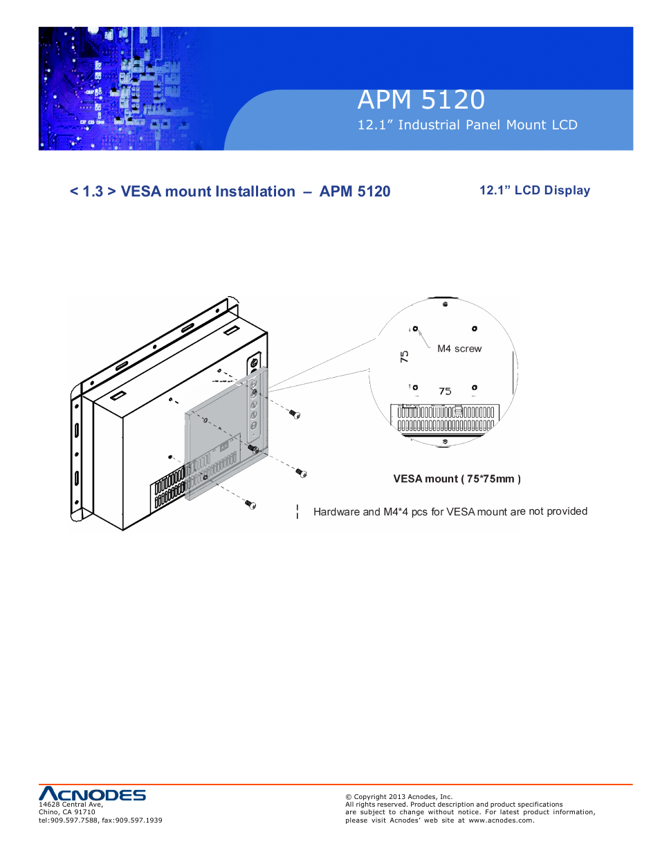 Apm 51 20 | Acnodes APM 5120 User Manual | Page 9 / 19