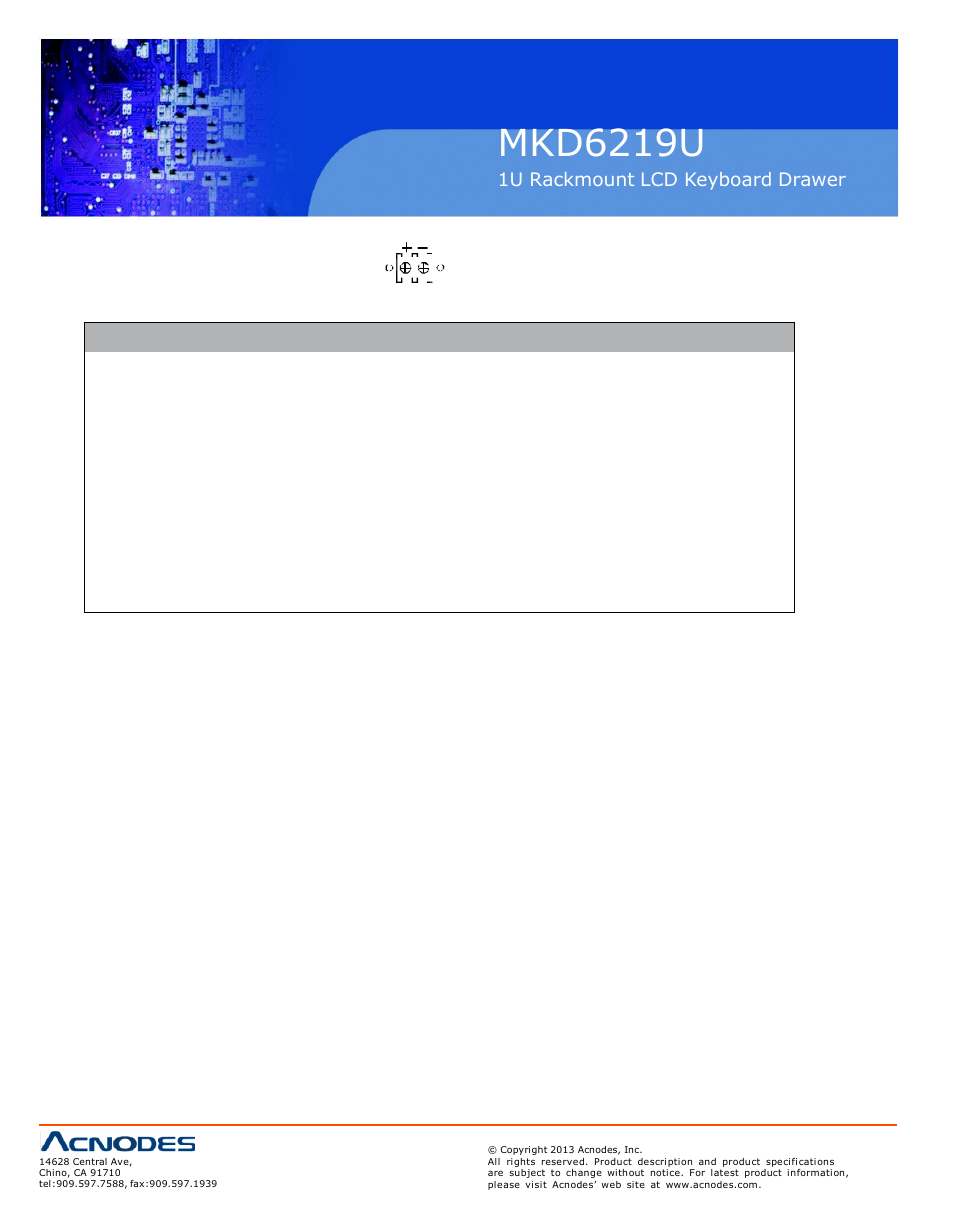 Mkd6219u, 2 > options : dc power | Acnodes MKD 6219U User Manual | Page 16 / 16