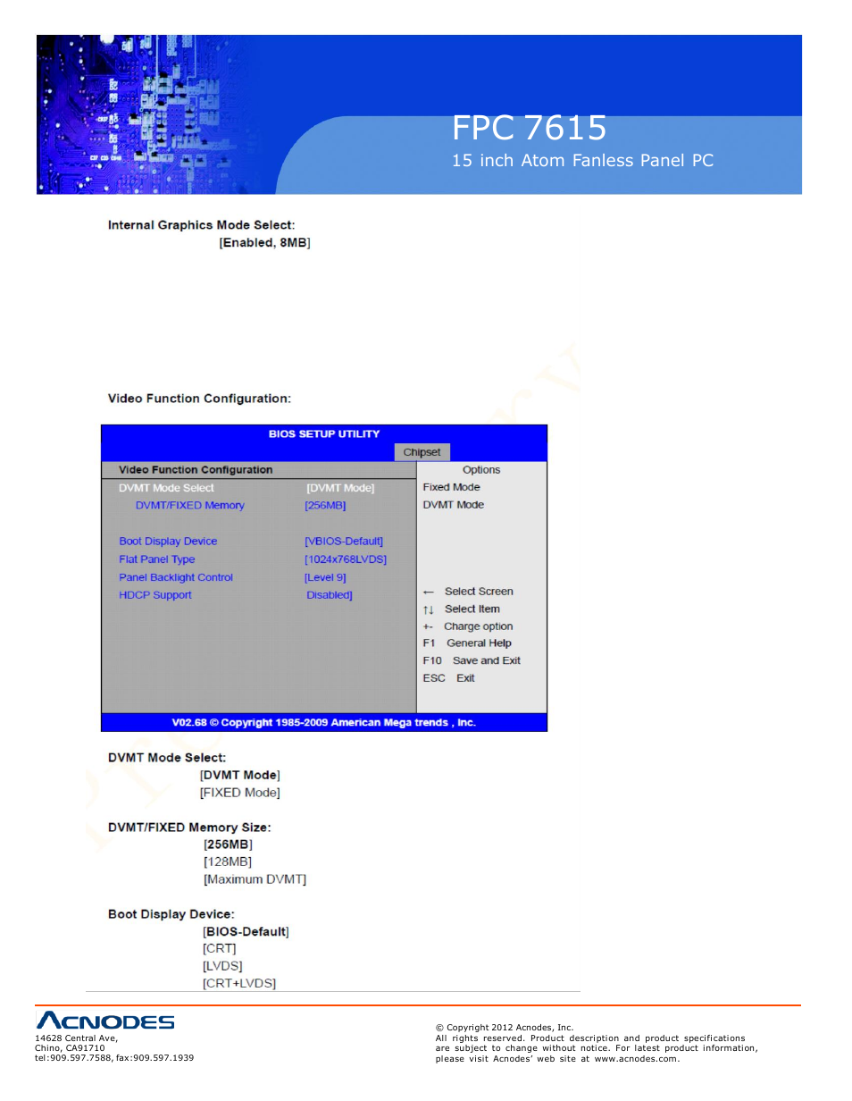 Fpc 7615 | Acnodes FPC 7615 User Manual | Page 48 / 88