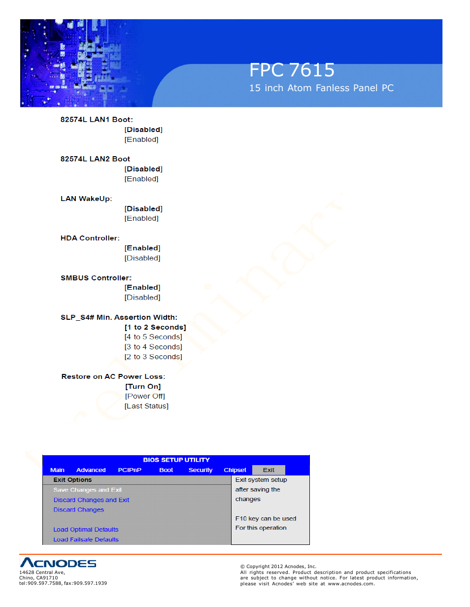 Fpc 7615 | Acnodes FPC 7615 User Manual | Page 50 / 88