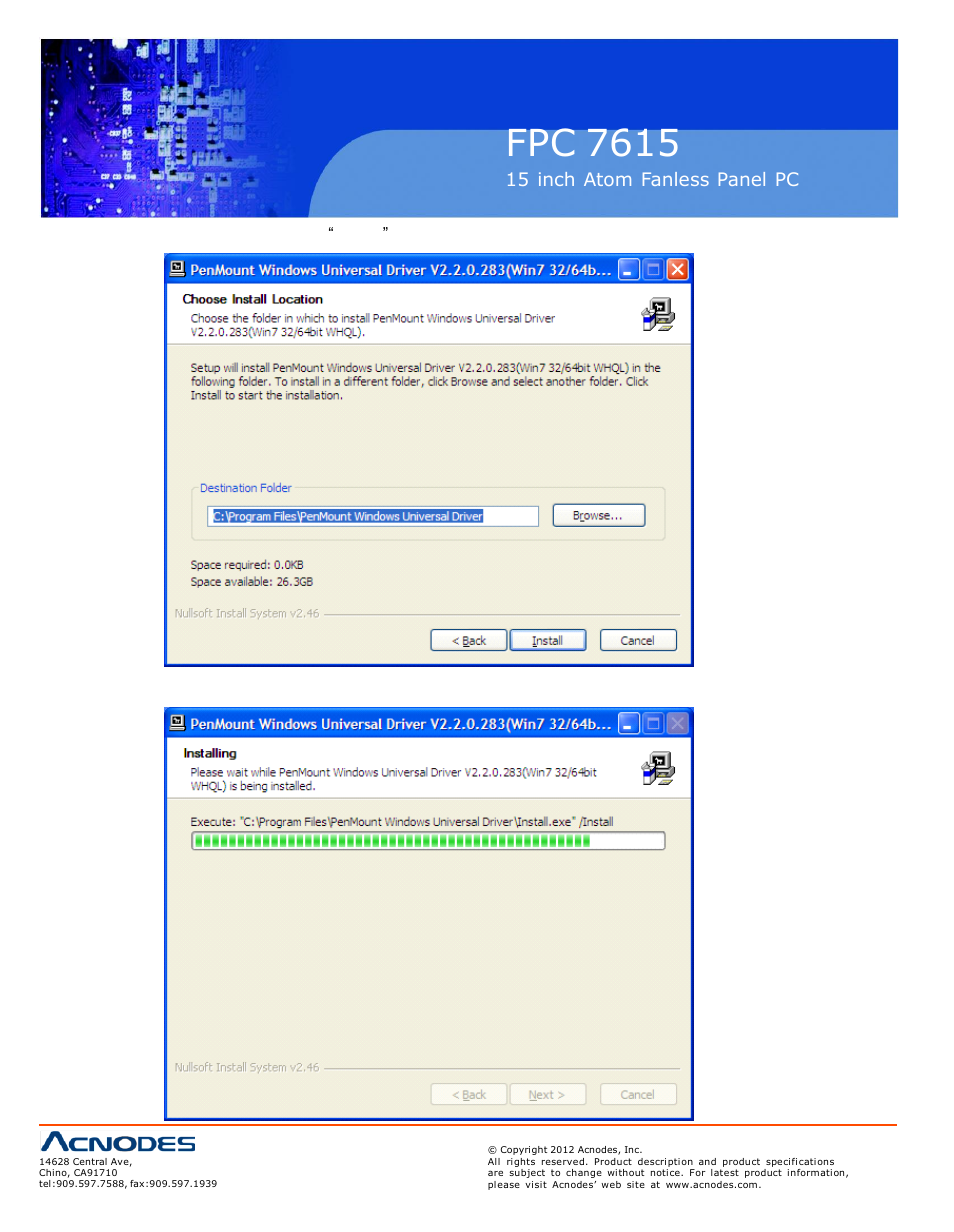 Fpc 7615 | Acnodes FPC 7615 User Manual | Page 76 / 88