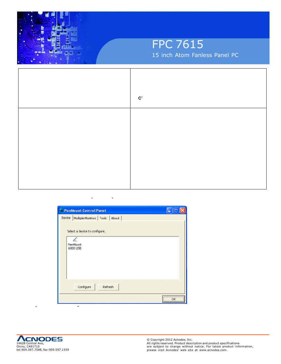 Fpc 7615 | Acnodes FPC 7615 User Manual | Page 79 / 88