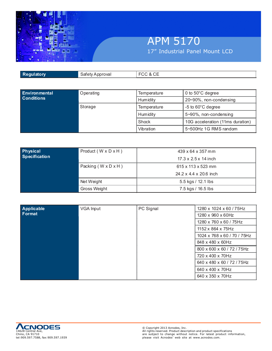 Apm 51 70 | Acnodes APM 5170 User Manual | Page 11 / 24