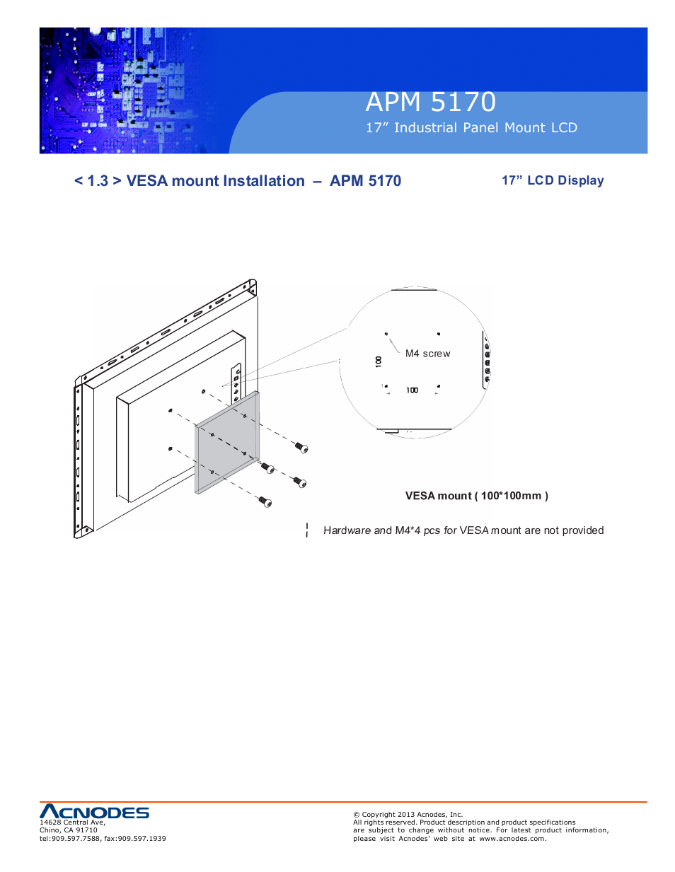 Apm 51 70 | Acnodes APM 5170 User Manual | Page 9 / 24
