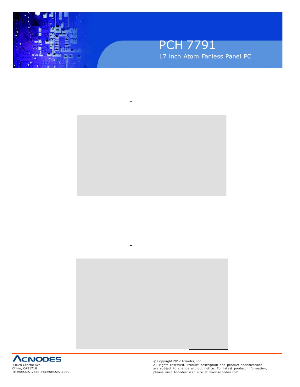 Pch 7791, 5 integrated peripherals | Acnodes PCH 7791 User Manual | Page 44 / 99