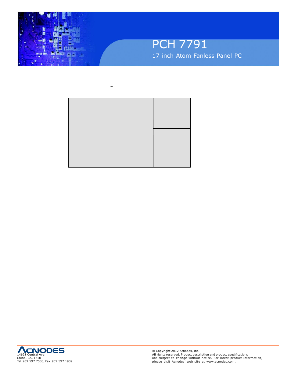 Pch 7791 | Acnodes PCH 7791 User Manual | Page 47 / 99